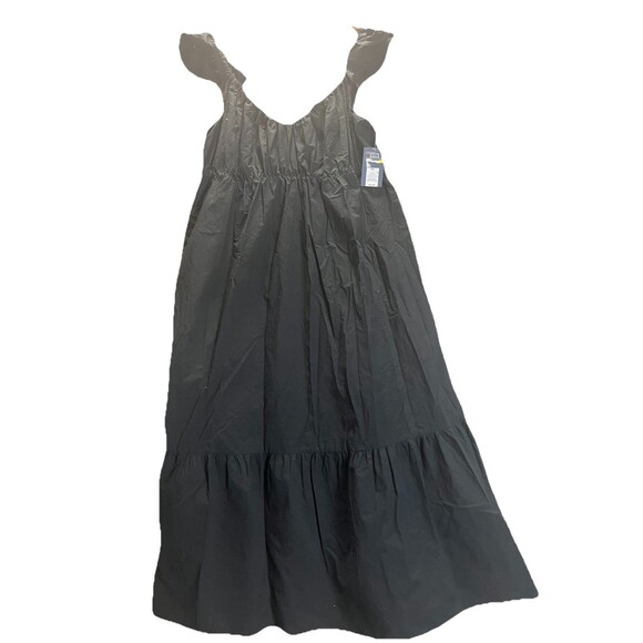 Universal Thread Sundress Boho Y2K Tier A-line Maxi Dress Size XXL Black New - Picture 3 of 5